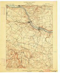Canajoharie New York Historical topographic map, 1:62500 scale, 15 X 15 Minute, Year 1900