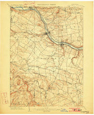 Canajoharie New York Historical topographic map, 1:62500 scale, 15 X 15 Minute, Year 1902