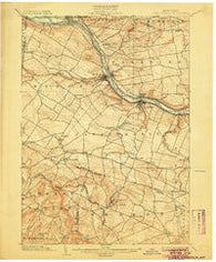 Canajoharie New York Historical topographic map, 1:62500 scale, 15 X 15 Minute, Year 1902