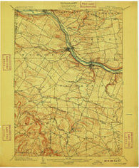 Canajoharie New York Historical topographic map, 1:62500 scale, 15 X 15 Minute, Year 1902
