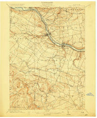 Canajoharie New York Historical topographic map, 1:62500 scale, 15 X 15 Minute, Year 1902