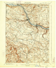 Canajoharie New York Historical topographic map, 1:62500 scale, 15 X 15 Minute, Year 1902