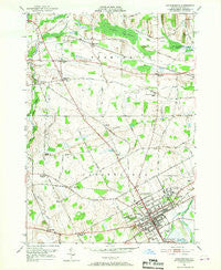 Canandaigua New York Historical topographic map, 1:24000 scale, 7.5 X 7.5 Minute, Year 1951