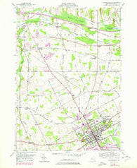 Canandaigua New York Historical topographic map, 1:24000 scale, 7.5 X 7.5 Minute, Year 1951
