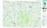 Canandaigua New York Historical topographic map, 1:100000 scale, 30 X 60 Minute, Year 1983