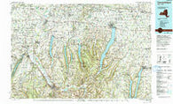 Canandaigua New York Historical topographic map, 1:100000 scale, 30 X 60 Minute, Year 1983