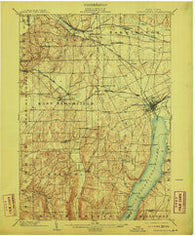 Canandaigua New York Historical topographic map, 1:62500 scale, 15 X 15 Minute, Year 1903