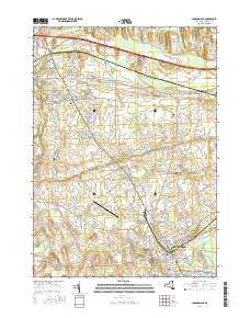 Canandaigua New York Current topographic map, 1:24000 scale, 7.5 X 7.5 Minute, Year 2016