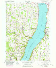 Canandaigua Lake New York Historical topographic map, 1:24000 scale, 7.5 X 7.5 Minute, Year 1951