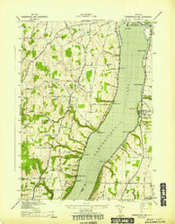 Canandaigua Lake New York Historical topographic map, 1:31680 scale, 7.5 X 7.5 Minute, Year 1942