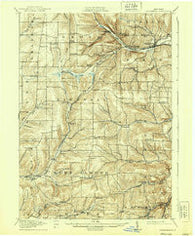 Canaseraga New York Historical topographic map, 1:62500 scale, 15 X 15 Minute, Year 1916