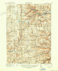 Canaseraga New York Historical topographic map, 1:62500 scale, 15 X 15 Minute, Year 1916