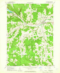 Canaseraga New York Historical topographic map, 1:24000 scale, 7.5 X 7.5 Minute, Year 1964