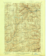 Canaseraga New York Historical topographic map, 1:62500 scale, 15 X 15 Minute, Year 1916