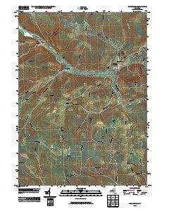 Canaseraga New York Historical topographic map, 1:24000 scale, 7.5 X 7.5 Minute, Year 2010