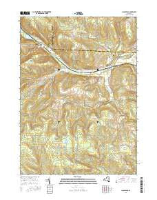 Canaseraga New York Current topographic map, 1:24000 scale, 7.5 X 7.5 Minute, Year 2016