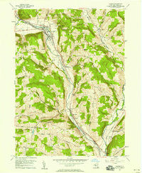 Candor New York Historical topographic map, 1:24000 scale, 7.5 X 7.5 Minute, Year 1956