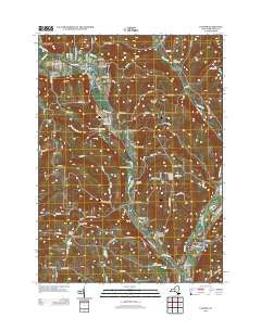 Candor New York Historical topographic map, 1:24000 scale, 7.5 X 7.5 Minute, Year 2013