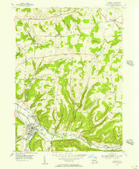 Canisteo New York Historical topographic map, 1:24000 scale, 7.5 X 7.5 Minute, Year 1954