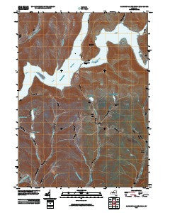 Cannonsville Reservoir New York Historical topographic map, 1:24000 scale, 7.5 X 7.5 Minute, Year 2010