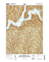 Cannonsville Reservoir New York Current topographic map, 1:24000 scale, 7.5 X 7.5 Minute, Year 2016
