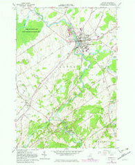 Canton New York Historical topographic map, 1:24000 scale, 7.5 X 7.5 Minute, Year 1964