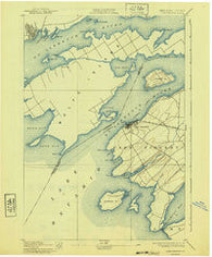 Cape Vincent New York Historical topographic map, 1:62500 scale, 15 X 15 Minute, Year 1895