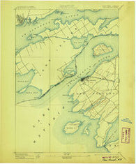 Cape Vincent New York Historical topographic map, 1:62500 scale, 15 X 15 Minute, Year 1895
