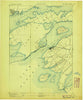 Cape Vincent New York Historical topographic map, 1:62500 scale, 15 X 15 Minute, Year 1895