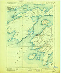 Cape Vincent New York Historical topographic map, 1:62500 scale, 15 X 15 Minute, Year 1895