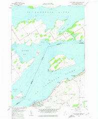 Cape Vincent North New York Historical topographic map, 1:24000 scale, 7.5 X 7.5 Minute, Year 1958