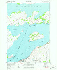 Cape Vincent North New York Historical topographic map, 1:24000 scale, 7.5 X 7.5 Minute, Year 1958