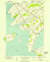 Cape Vincent South New York Historical topographic map, 1:24000 scale, 7.5 X 7.5 Minute, Year 1942