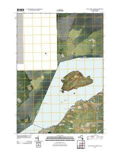 Cape Vincent North New York Historical topographic map, 1:24000 scale, 7.5 X 7.5 Minute, Year 2011