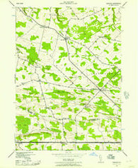 Carlisle New York Historical topographic map, 1:24000 scale, 7.5 X 7.5 Minute, Year 1943