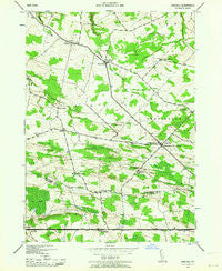 Carlisle New York Historical topographic map, 1:24000 scale, 7.5 X 7.5 Minute, Year 1943