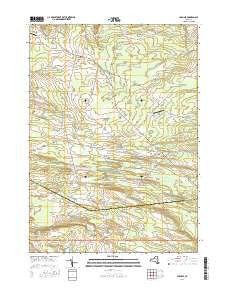 Carlisle New York Current topographic map, 1:24000 scale, 7.5 X 7.5 Minute, Year 2016
