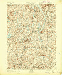 Carmel New York Historical topographic map, 1:62500 scale, 15 X 15 Minute, Year 1893