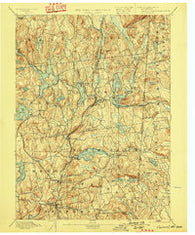 Carmel New York Historical topographic map, 1:62500 scale, 15 X 15 Minute, Year 1894