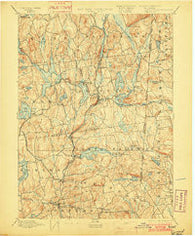 Carmel New York Historical topographic map, 1:62500 scale, 15 X 15 Minute, Year 1894