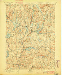 Carmel New York Historical topographic map, 1:62500 scale, 15 X 15 Minute, Year 1894