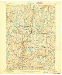 Carmel New York Historical topographic map, 1:62500 scale, 15 X 15 Minute, Year 1894