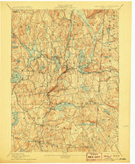Carmel New York Historical topographic map, 1:62500 scale, 15 X 15 Minute, Year 1894