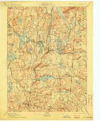 Carmel New York Historical topographic map, 1:62500 scale, 15 X 15 Minute, Year 1894