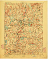 Carmel New York Historical topographic map, 1:62500 scale, 15 X 15 Minute, Year 1894