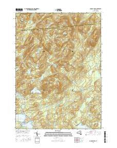 Caroga Lake New York Current topographic map, 1:24000 scale, 7.5 X 7.5 Minute, Year 2016