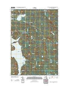 Carry Falls Reservoir New York Historical topographic map, 1:24000 scale, 7.5 X 7.5 Minute, Year 2013