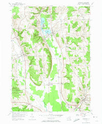 Cassadaga New York Historical topographic map, 1:24000 scale, 7.5 X 7.5 Minute, Year 1954