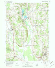 Cassadaga New York Historical topographic map, 1:24000 scale, 7.5 X 7.5 Minute, Year 1954