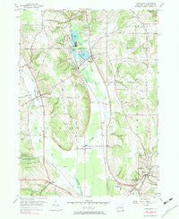 Cassadaga New York Historical topographic map, 1:24000 scale, 7.5 X 7.5 Minute, Year 1954